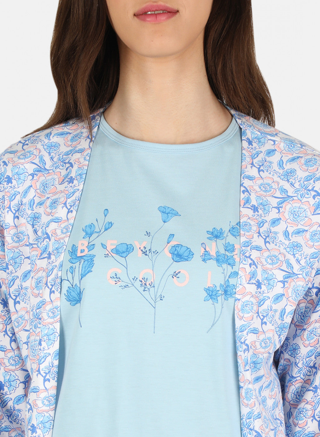 Women Blue Printed Combo 3Pc Set