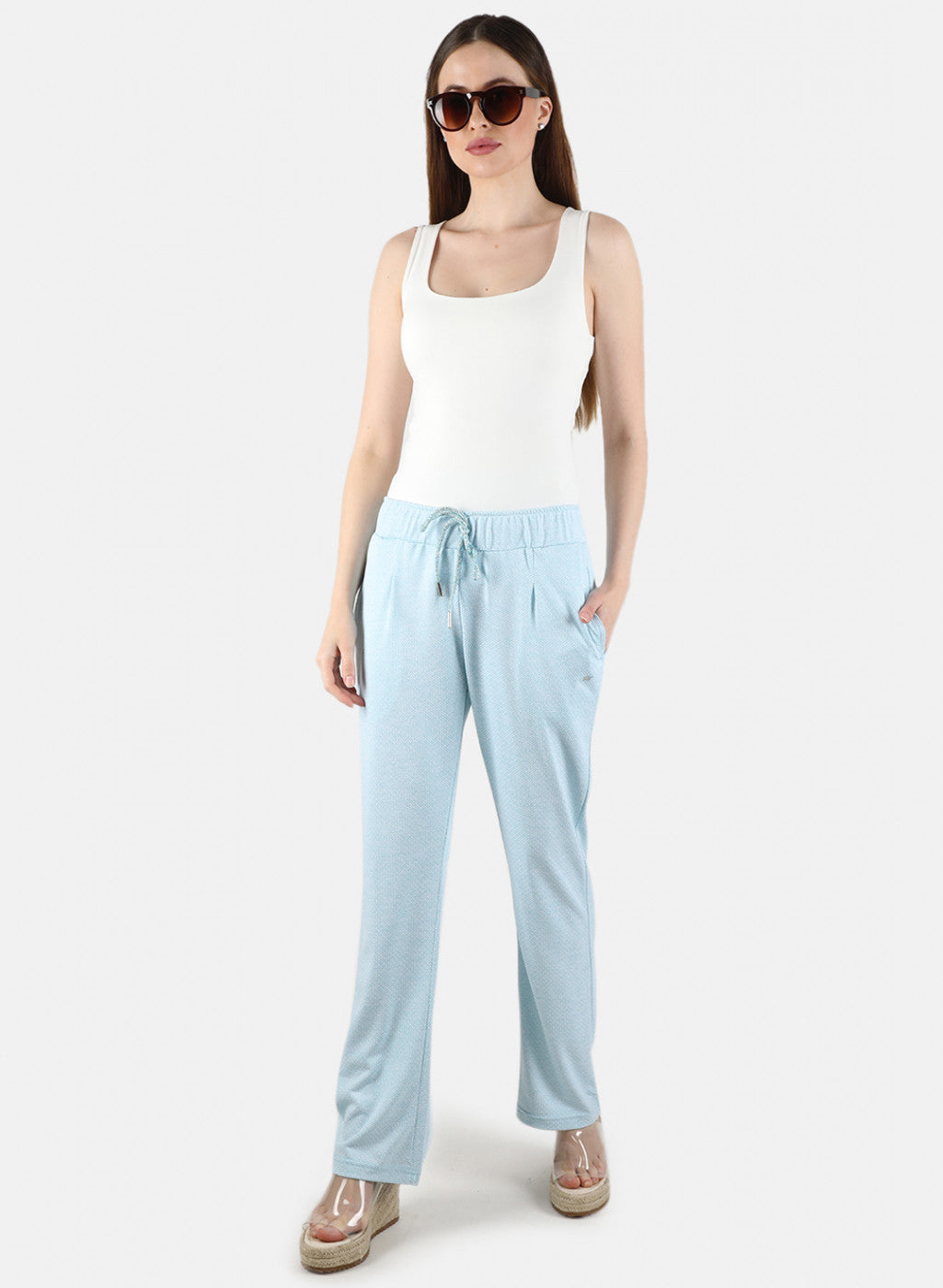 Women Blue Regular Fit Lower
