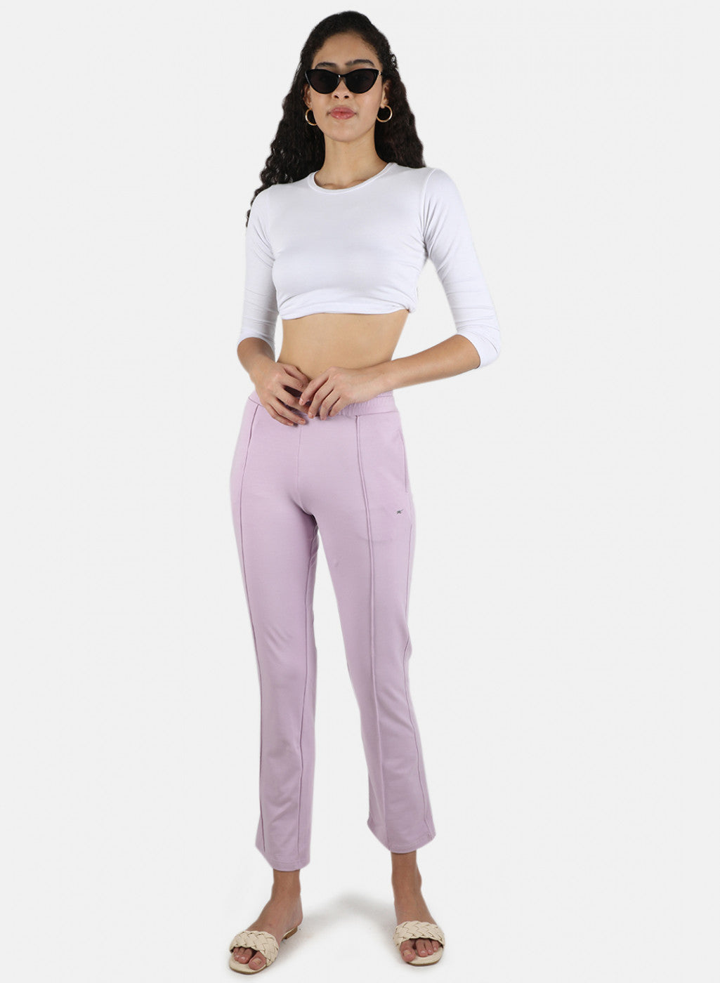 Women Purple Regular Fit Lower