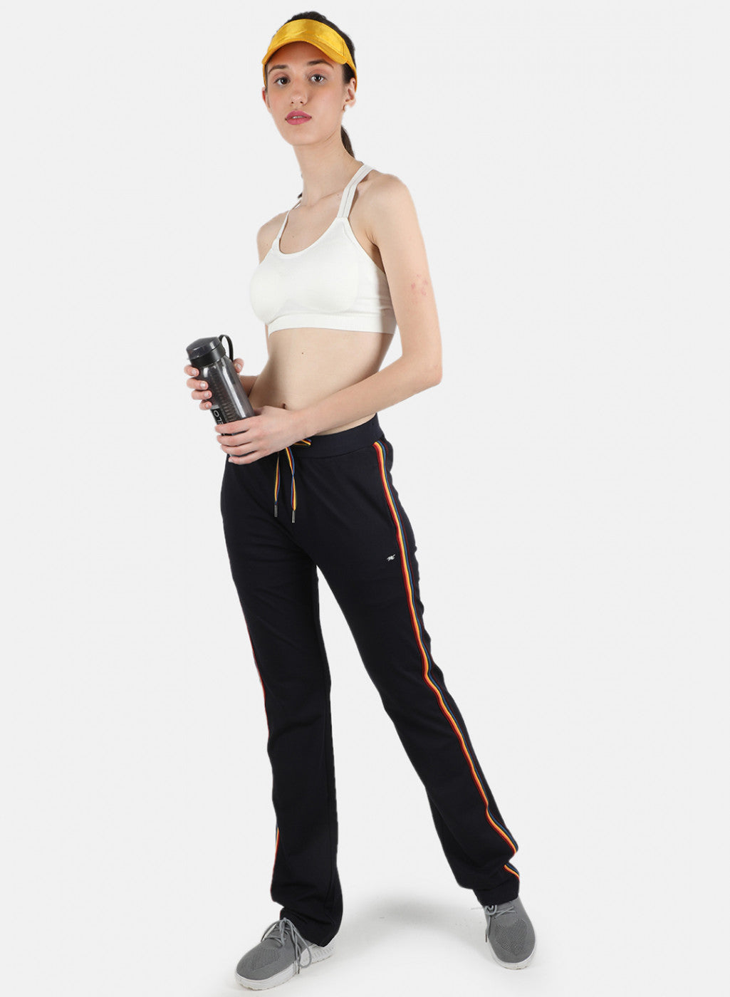 Women Navy Blue Plain Lower