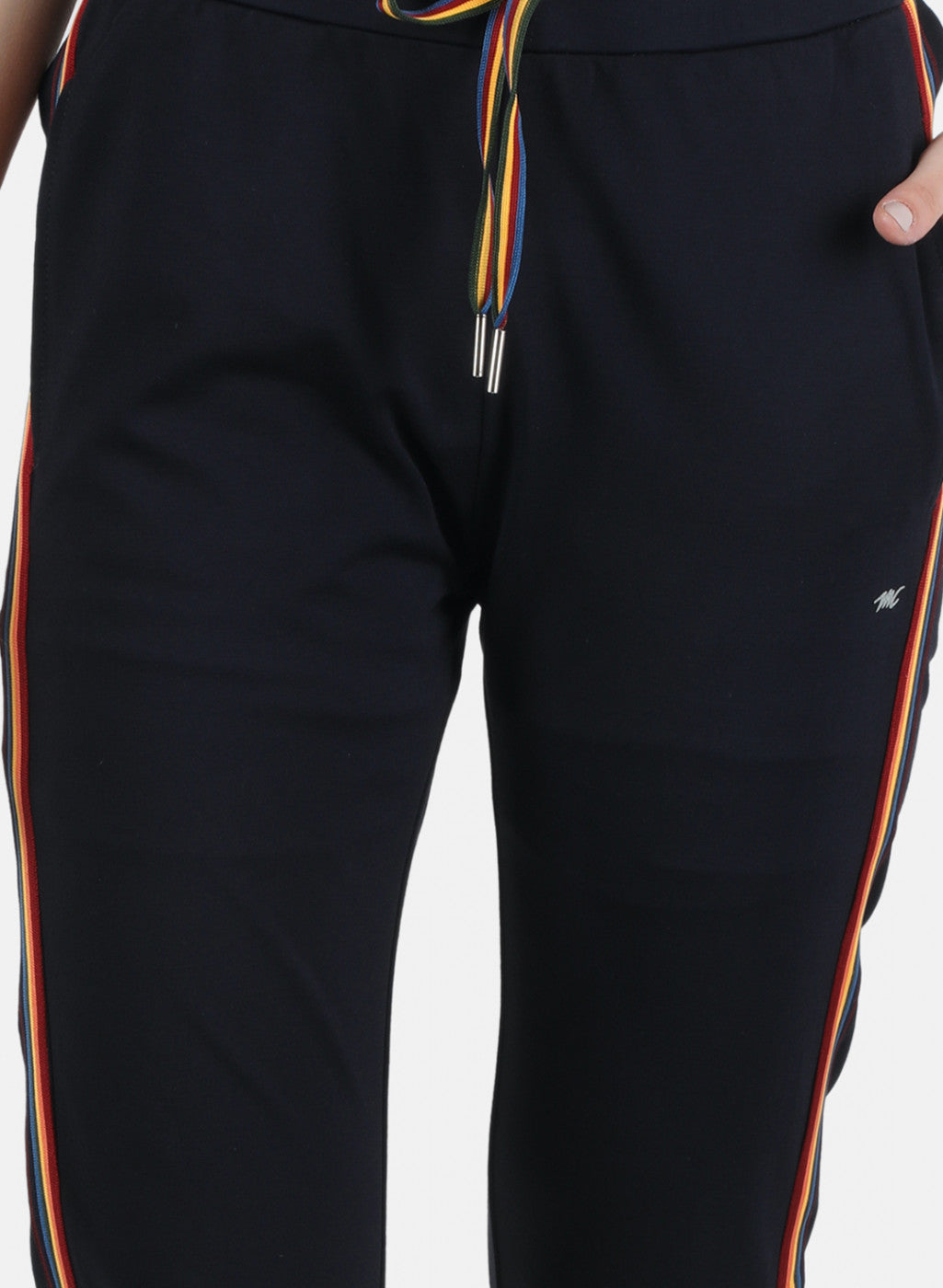 Women Navy Blue Plain Lower