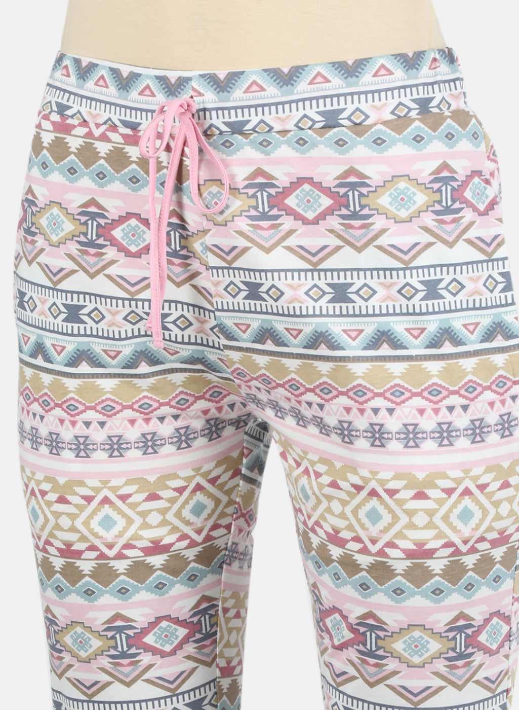 Women Navy Blue Printed Lower Set