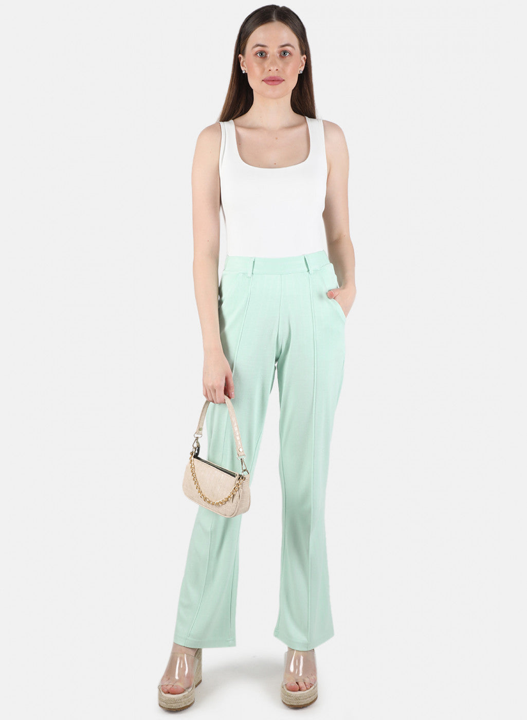 Women Green Regular Fit Lower