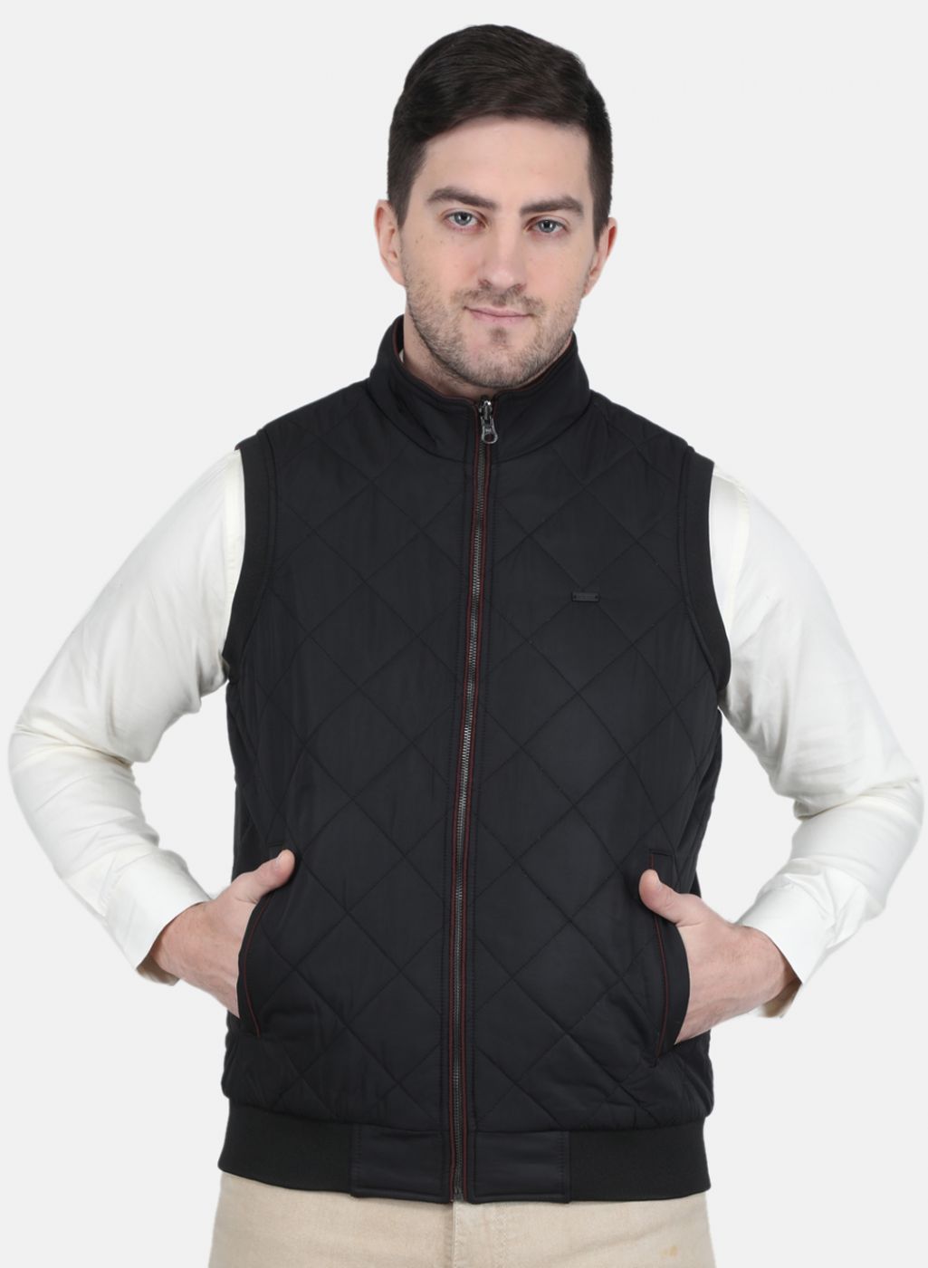 Men Black Solid Jacket