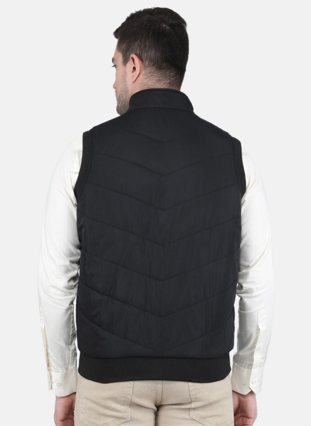 Men Black Solid Jacket