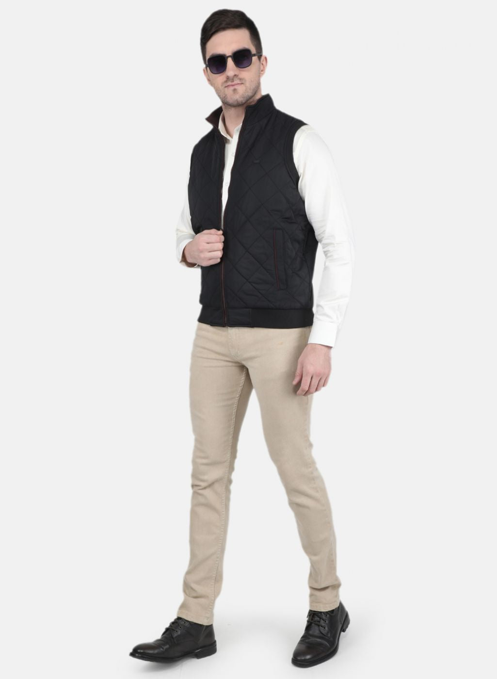 Men Black Solid Jacket