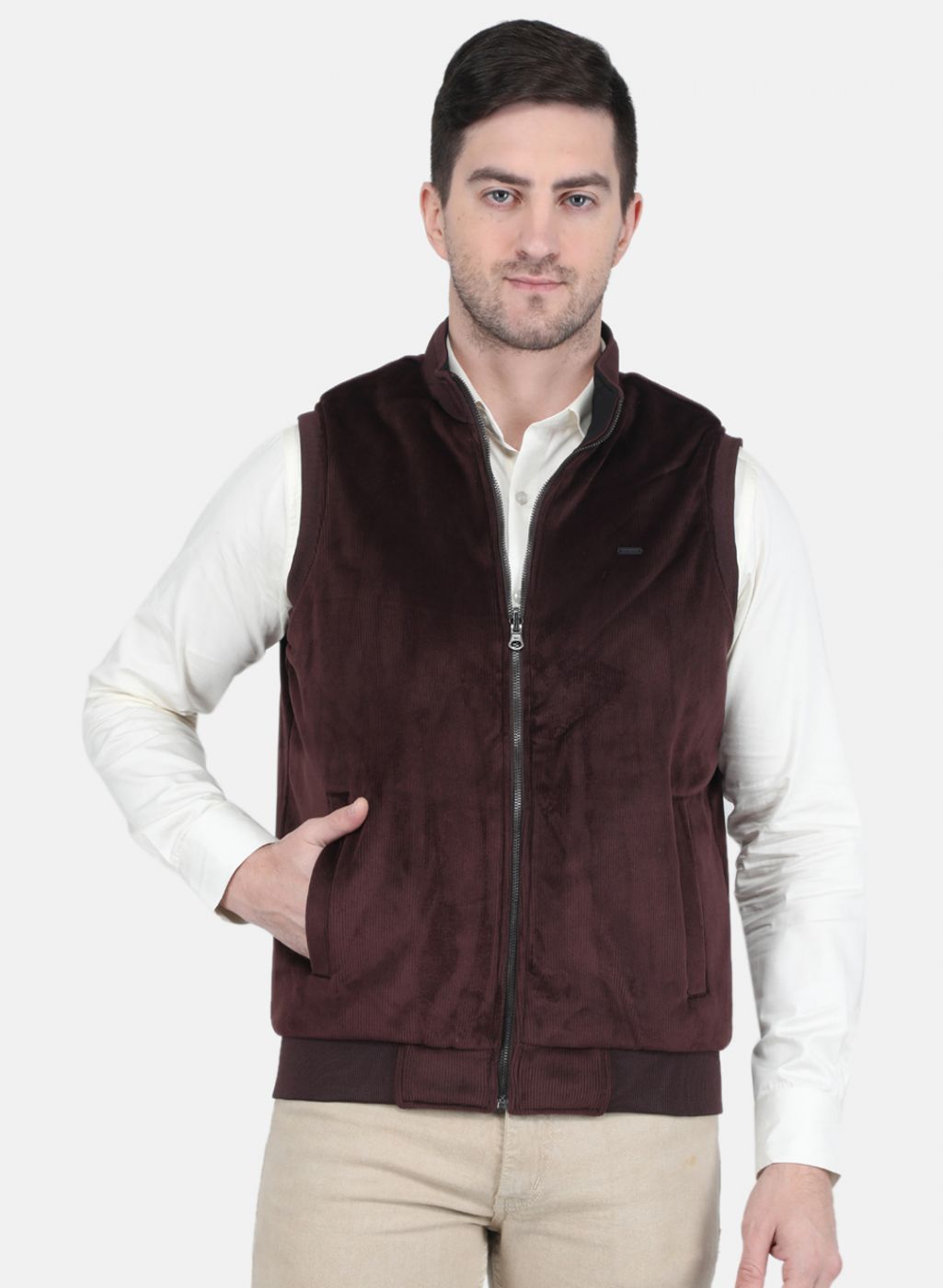 Men Black Solid Jacket