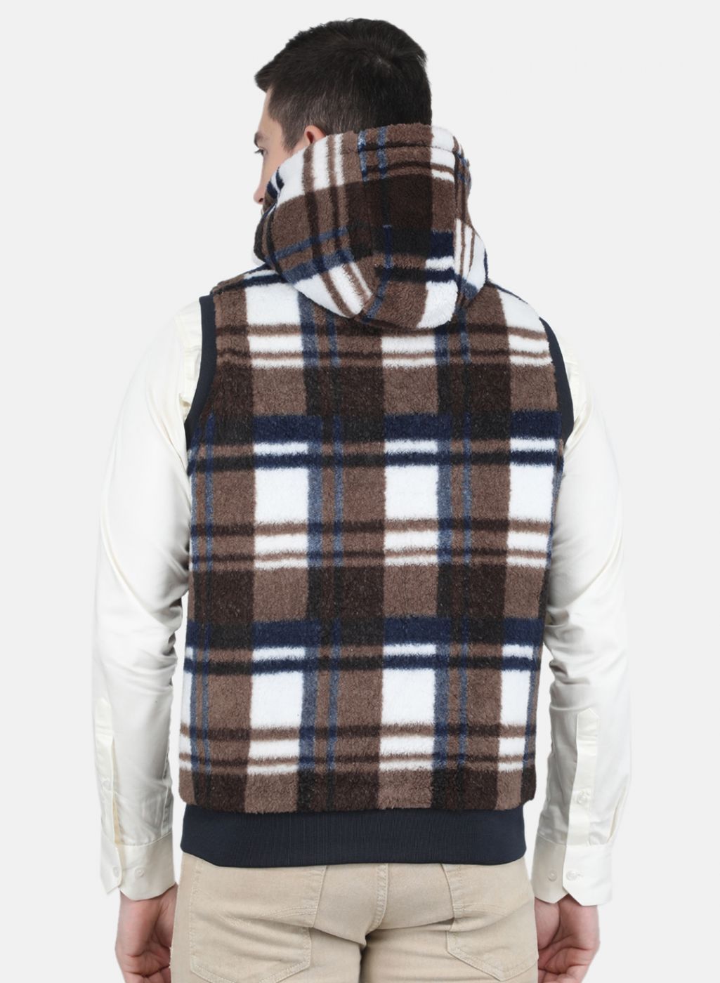 Men NAvy Blue Reversible Solid Jacket