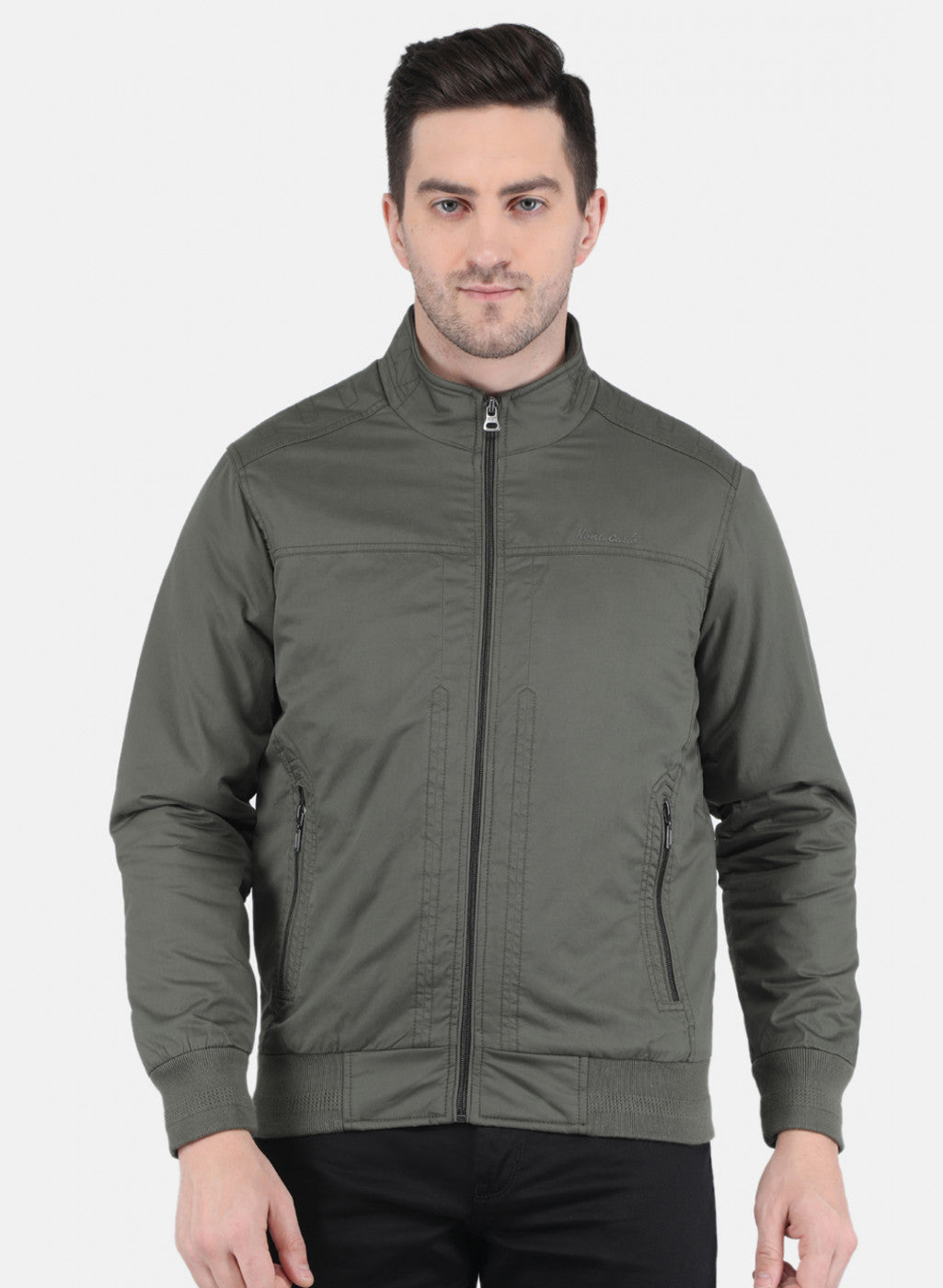 Monte Carlo Cotton Jackets For Men Online India Men Self-design Jacket