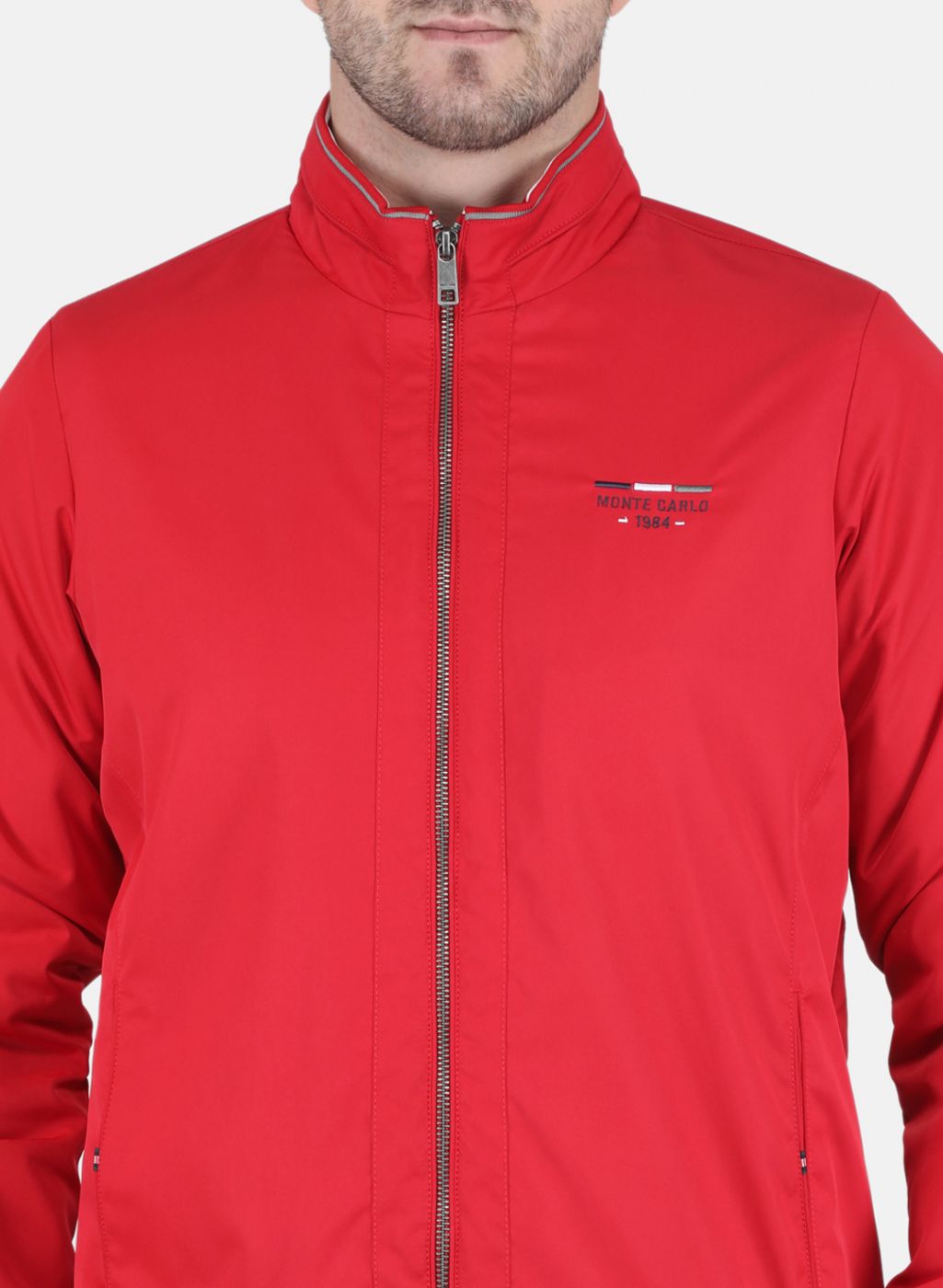Men Red Solid Jacket
