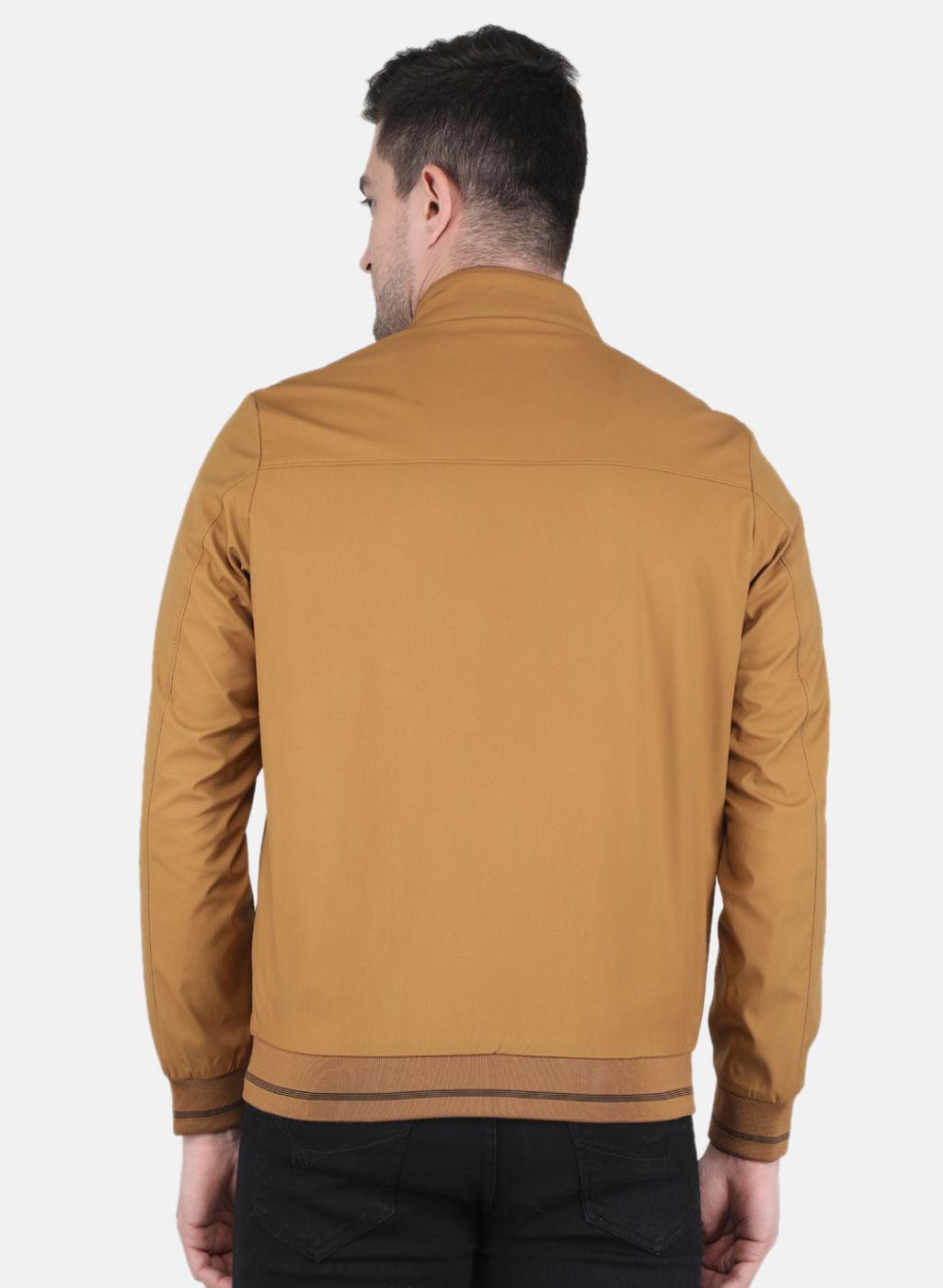 Men Orange Printed Jacket