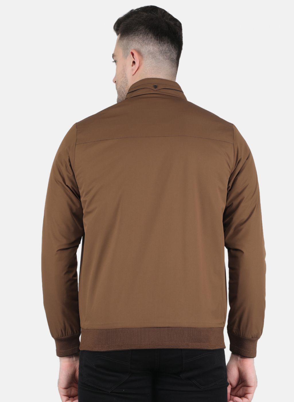 Men Brown Printed Jacket