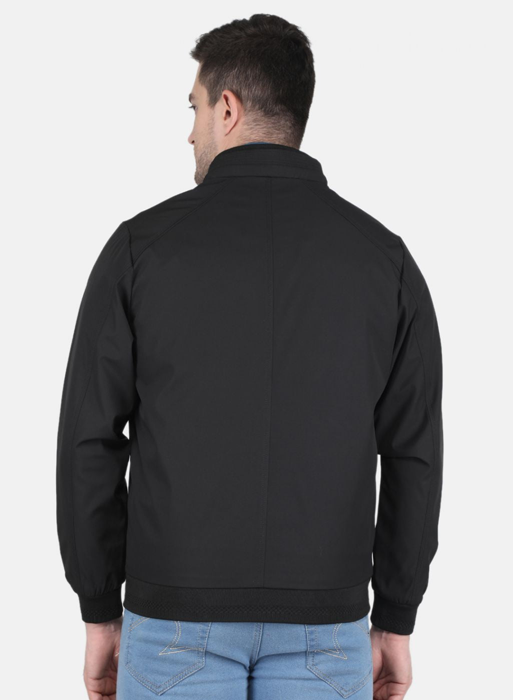 Men Black Printed Jacket