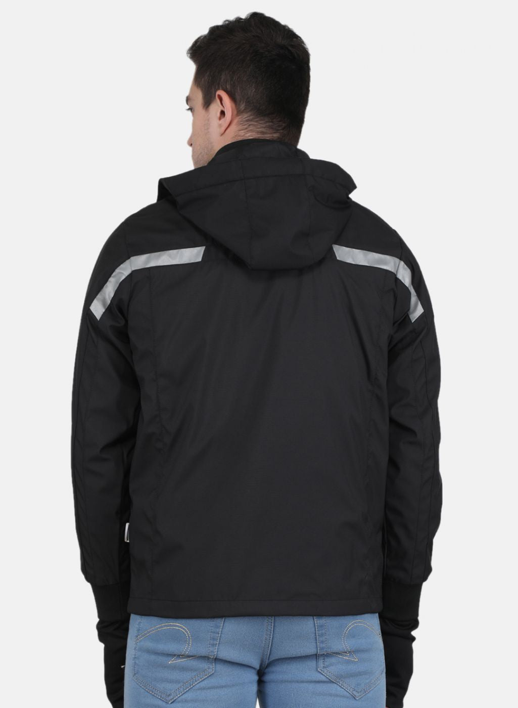 Men Black Solid Jacket