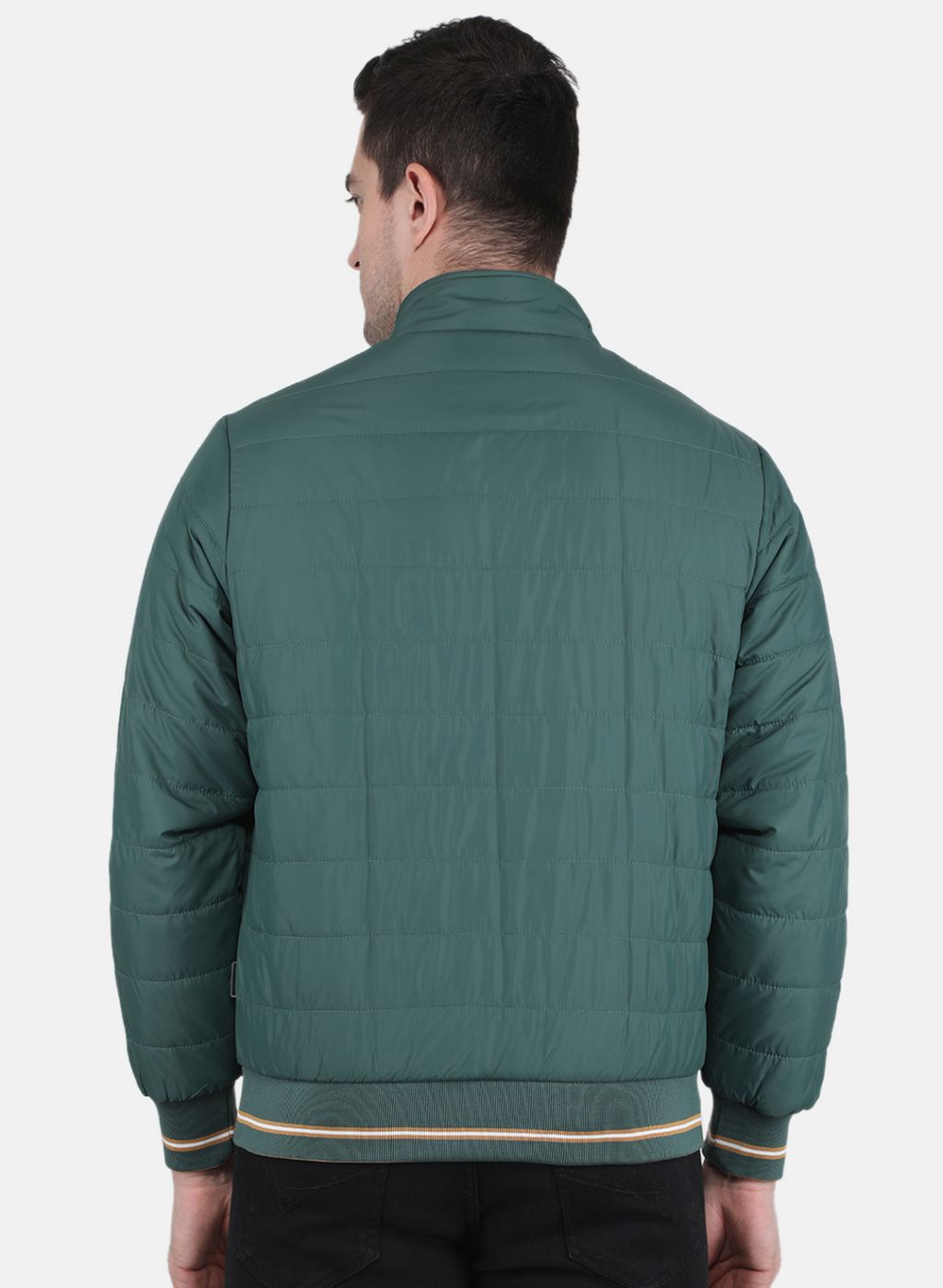 Men Green Solid Jacket