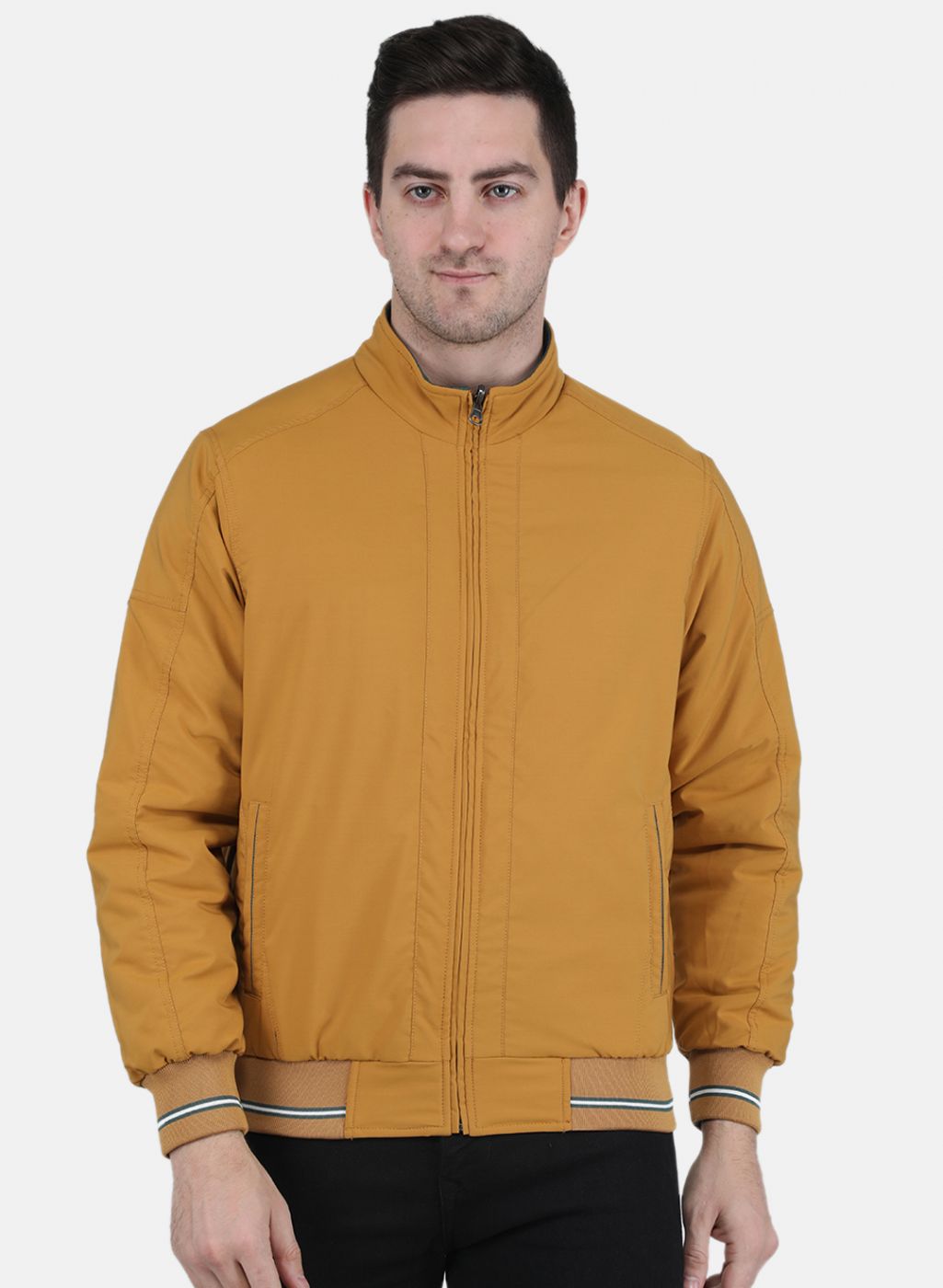 Men Green Solid Jacket