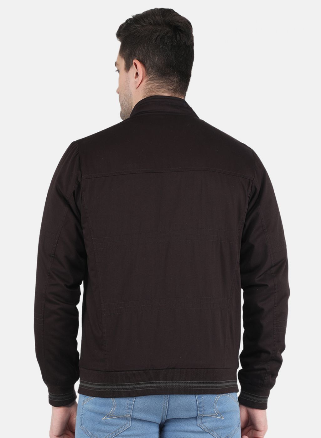 Men Brown Reversible Printed Jacket