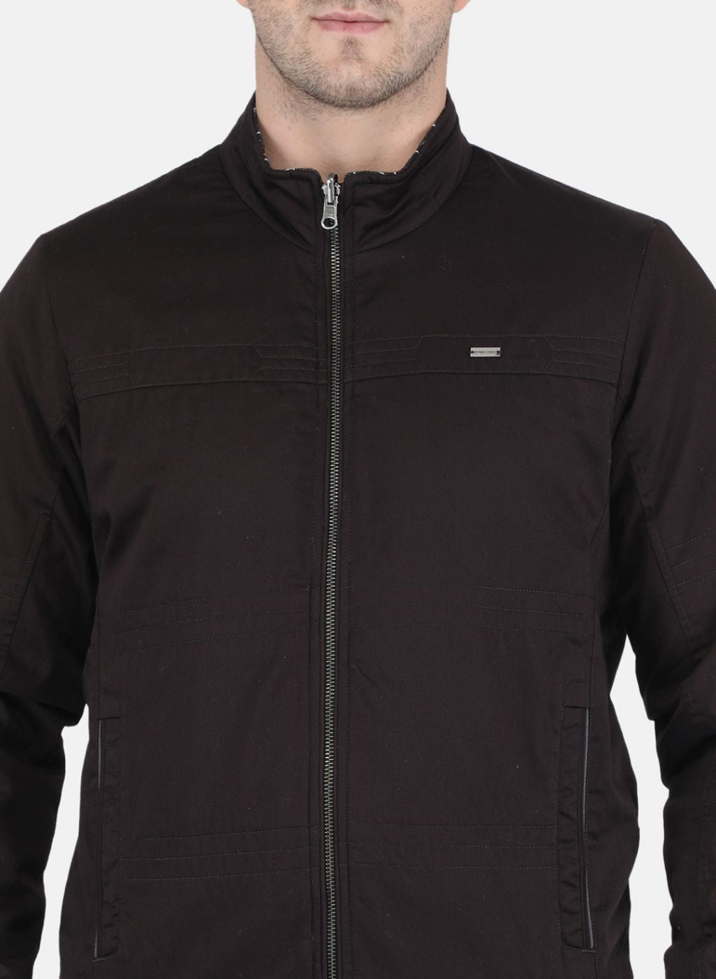 Men Brown Reversible Printed Jacket