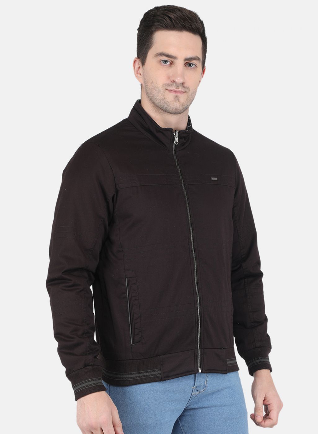 Men Brown Reversible Printed Jacket