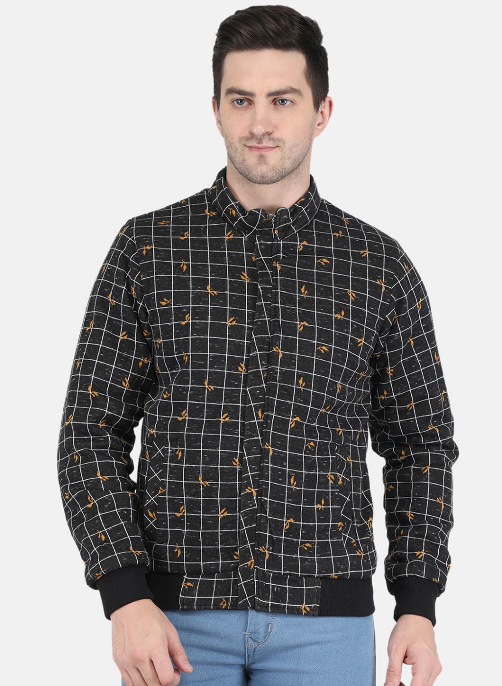 Men Brown Reversible Printed Jacket