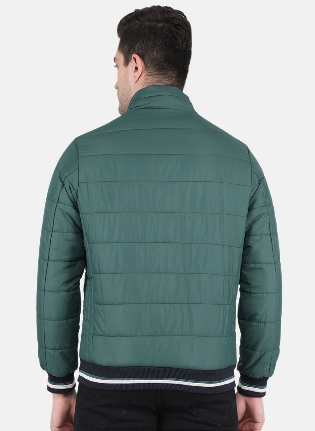 Men Green Solid Jacket