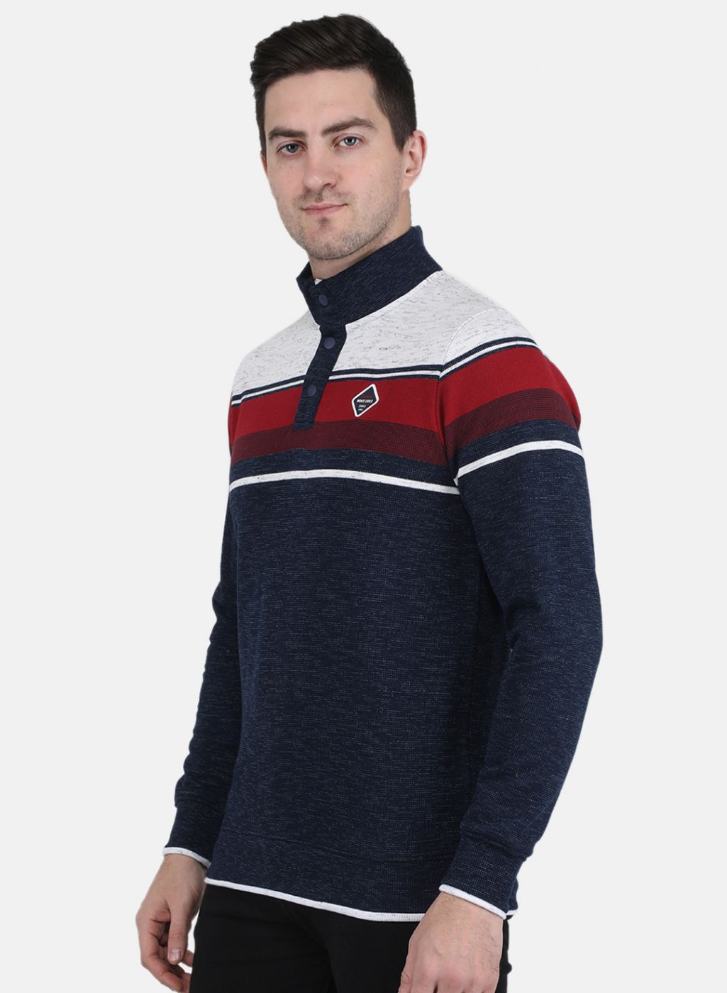 Men Blue Stripe T-Shirt