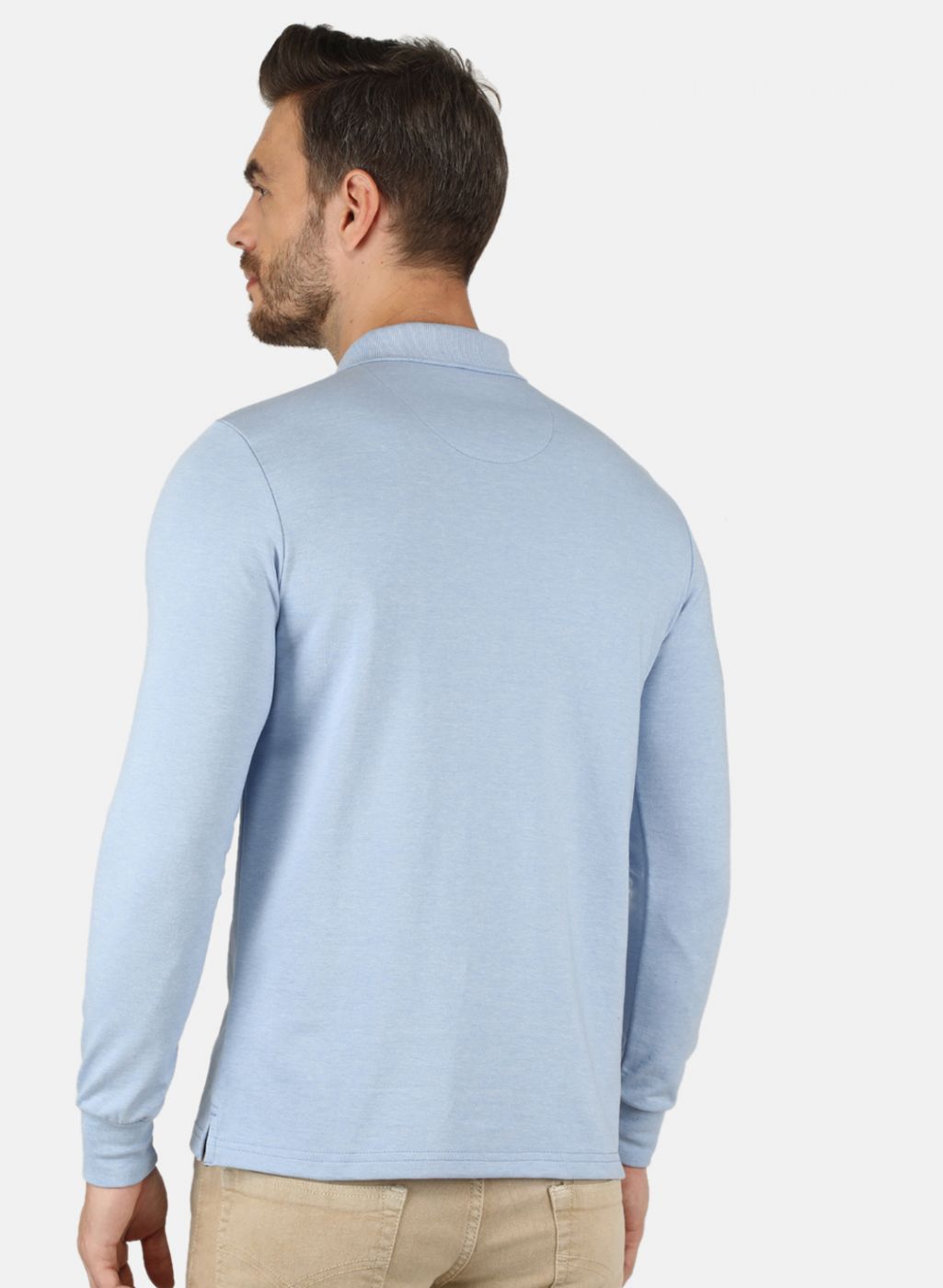 Men Blue Solid T-Shirt