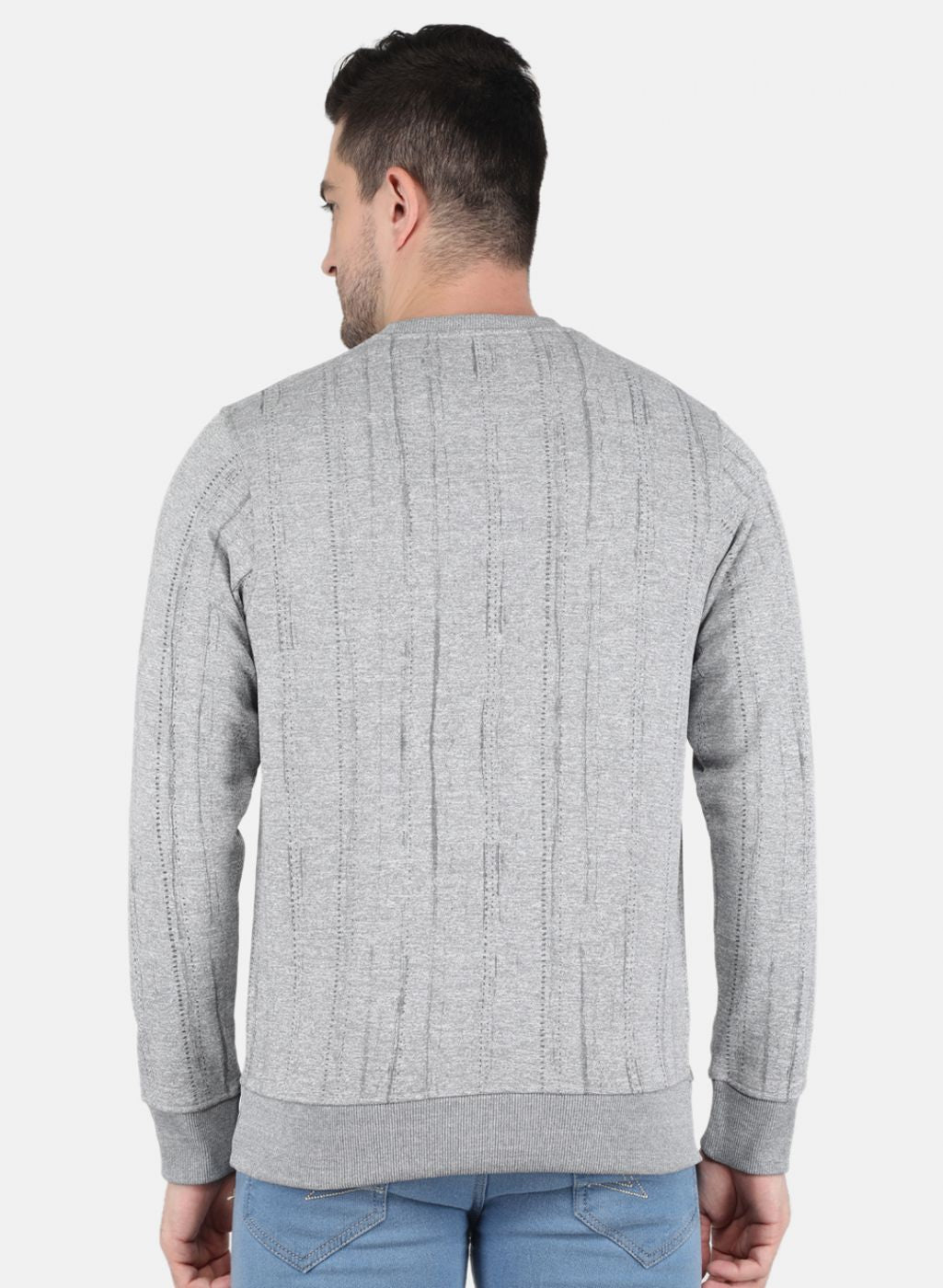 Men Grey Printed Sweatshirt