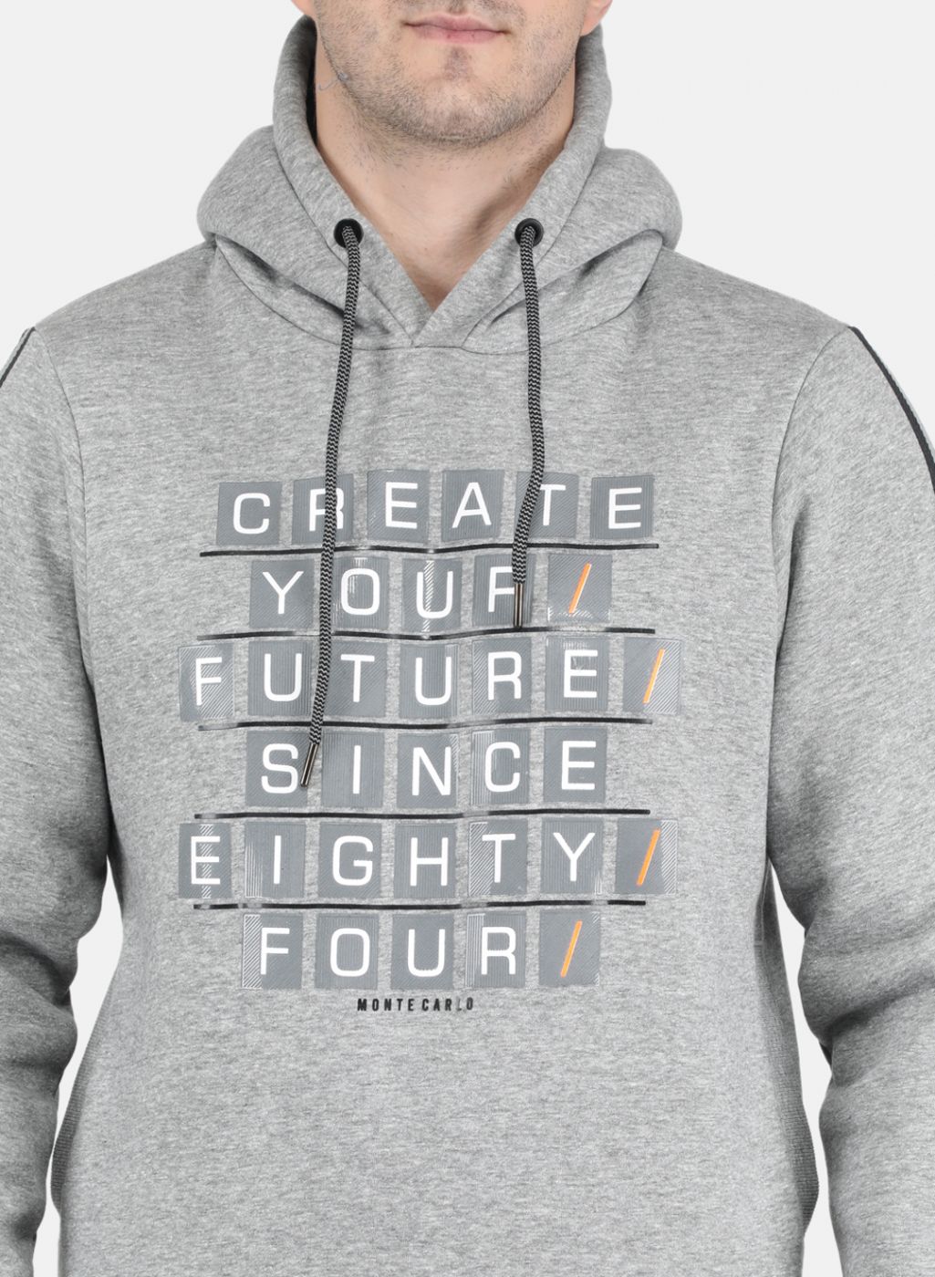 Men Grey Printed Sweatshirt