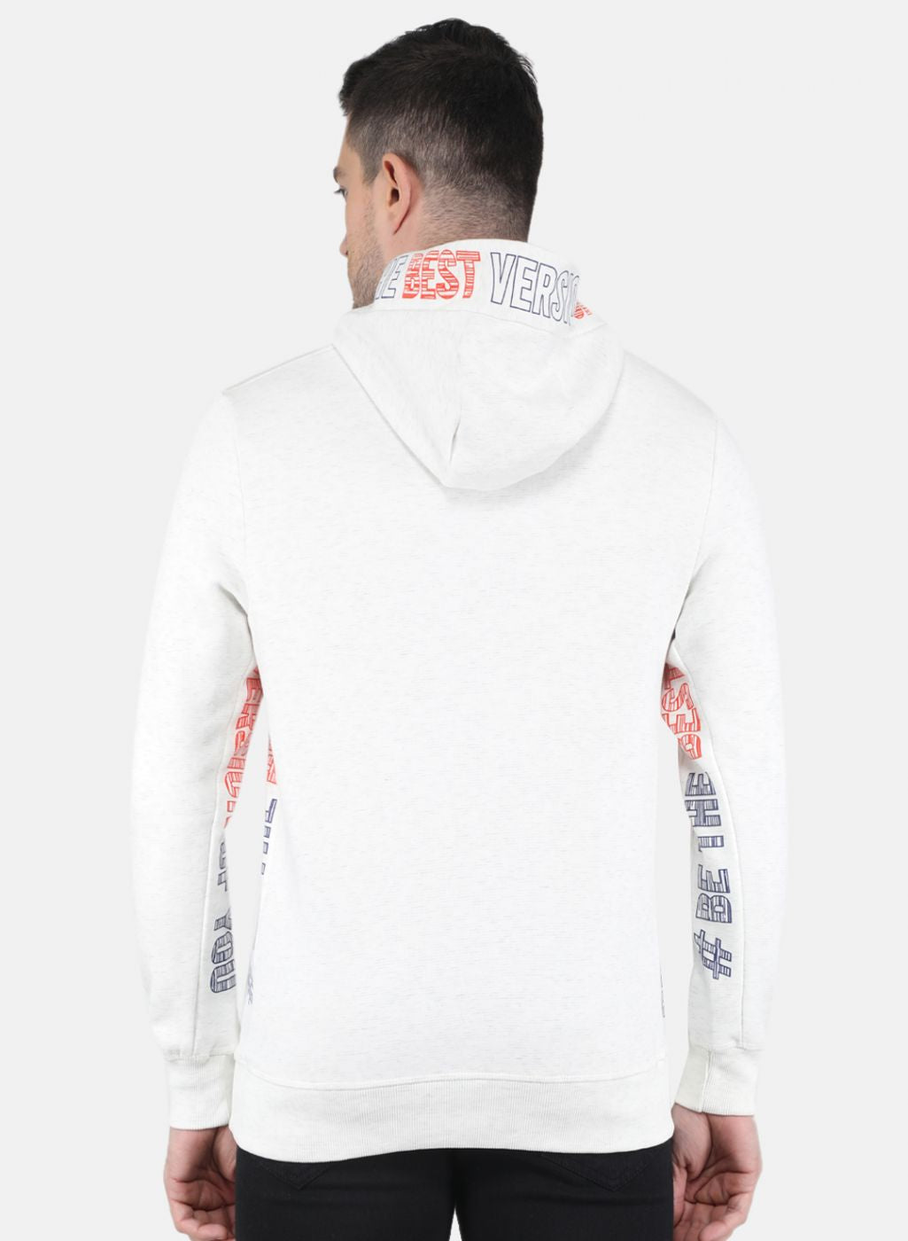 Men Beige Printed Sweatshirt