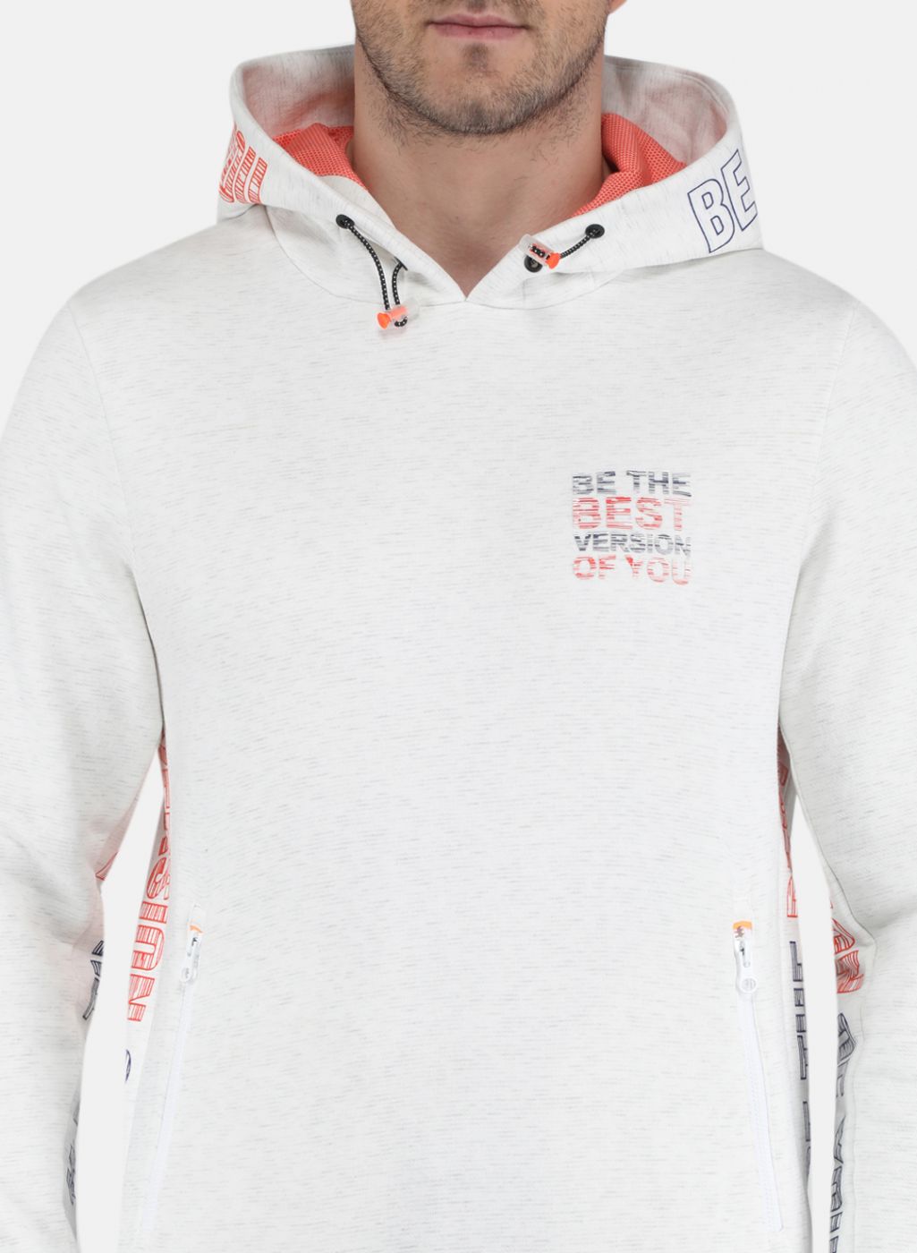 Men Beige Printed Sweatshirt