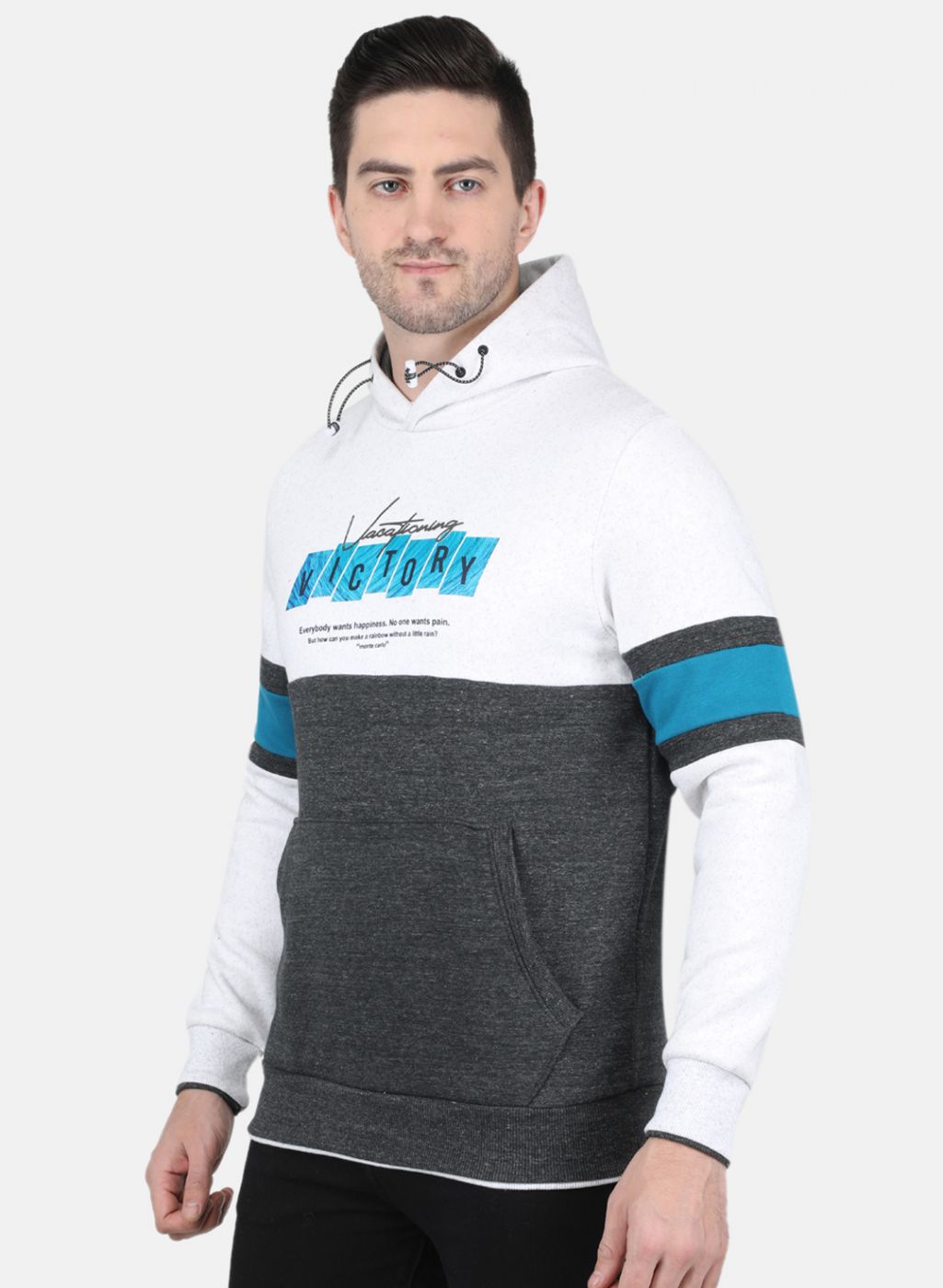 Men Beige Printed Sweatshirt