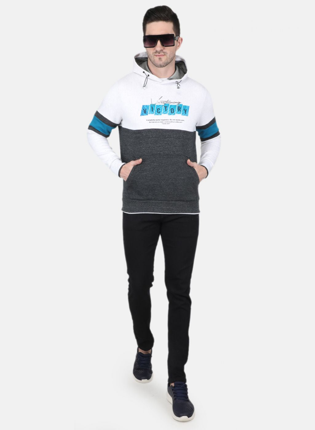 Men Beige Printed Sweatshirt