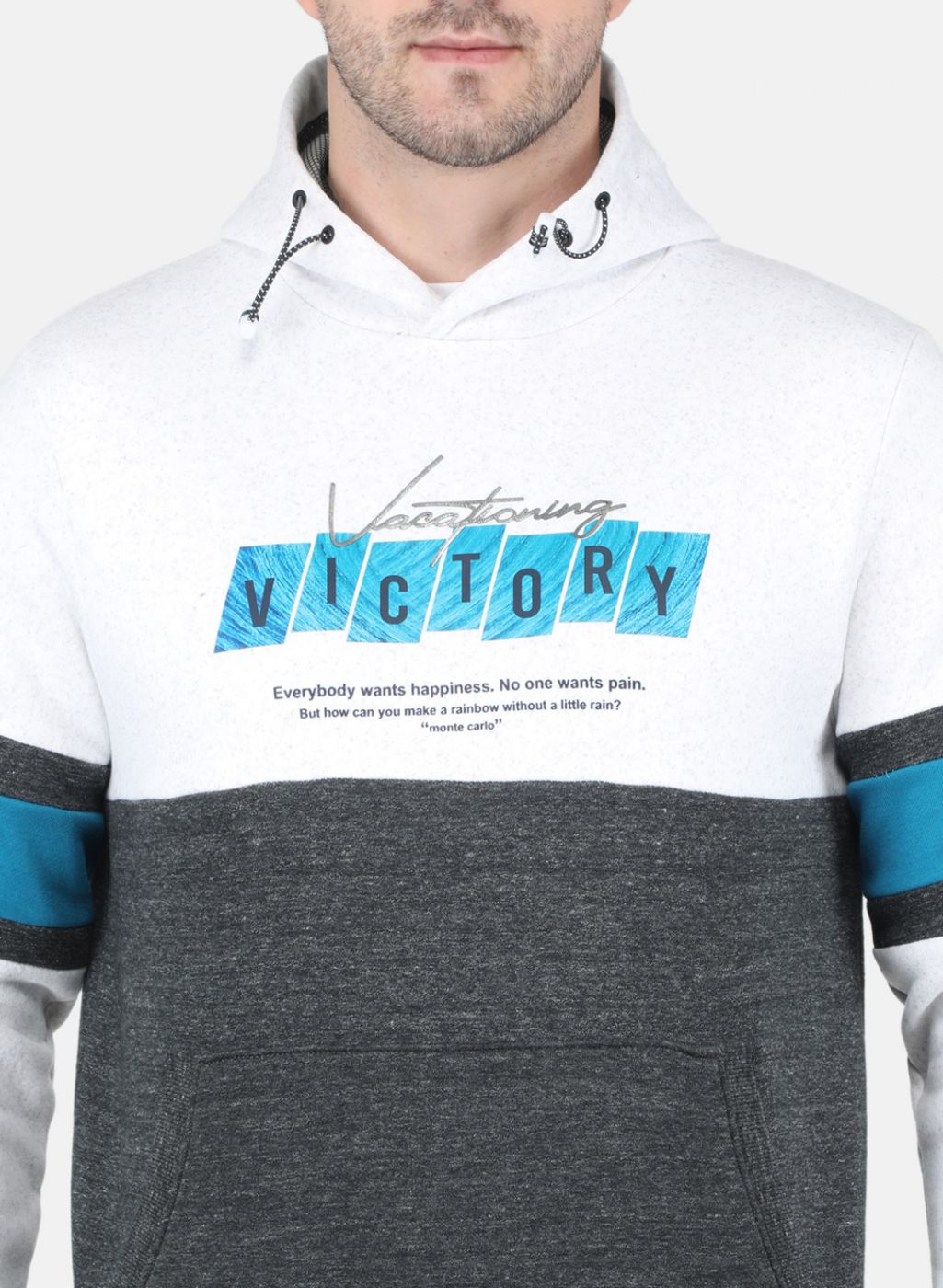 Men Beige Printed Sweatshirt