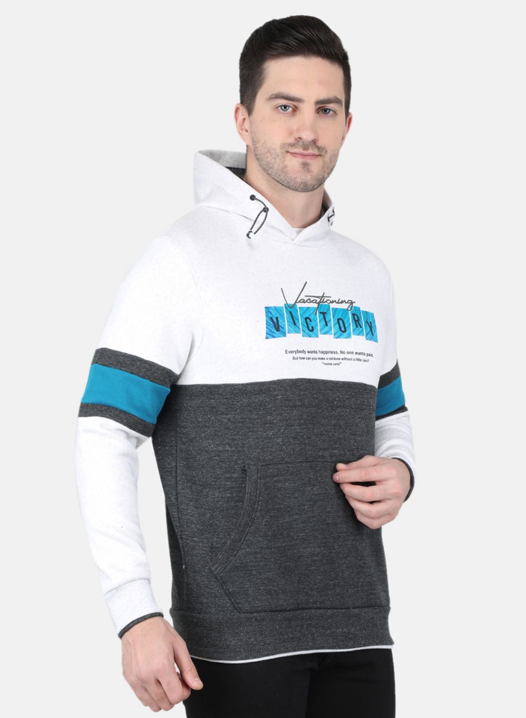 Men Beige Printed Sweatshirt