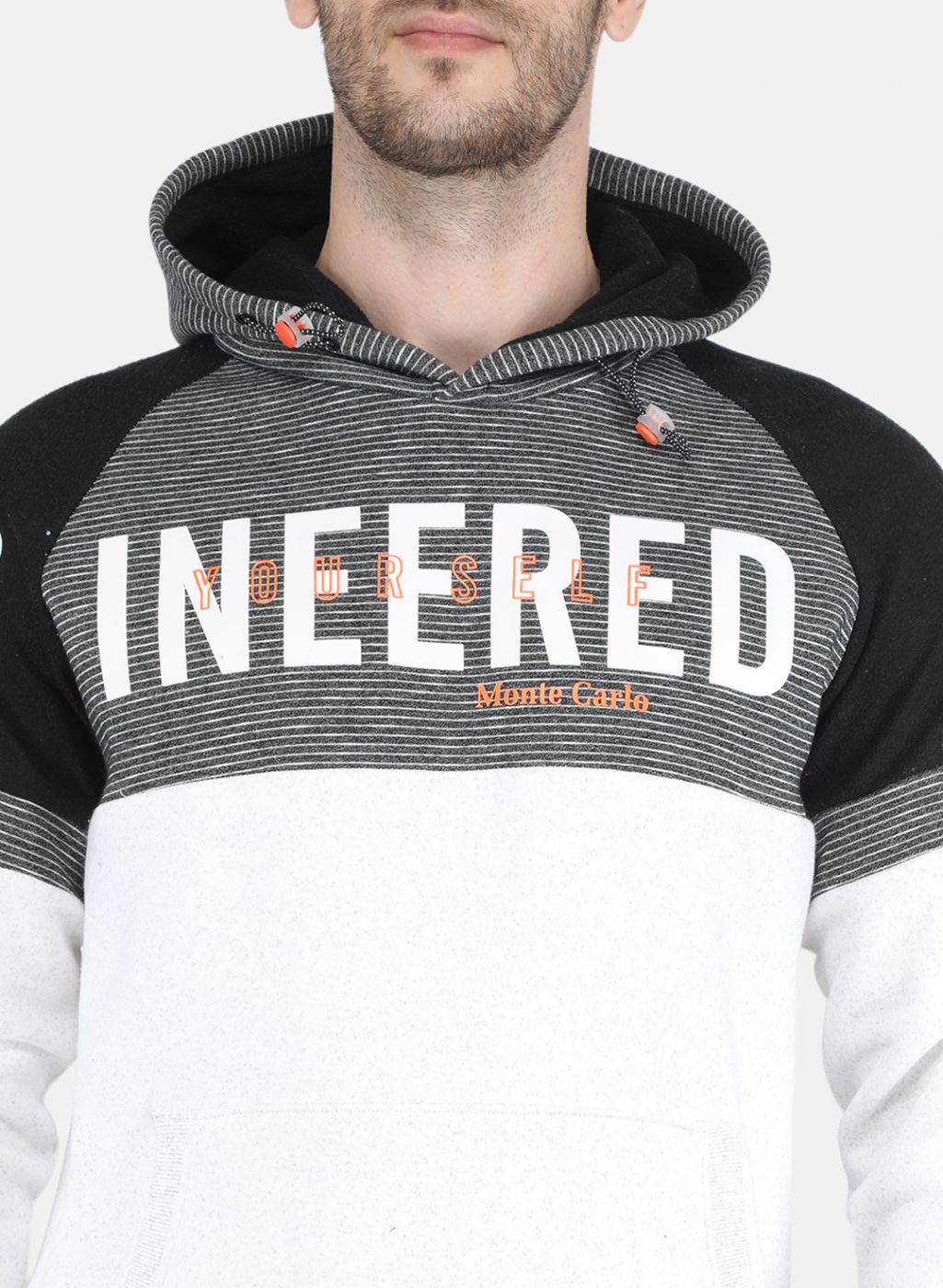 Men White Printed Sweatshirt