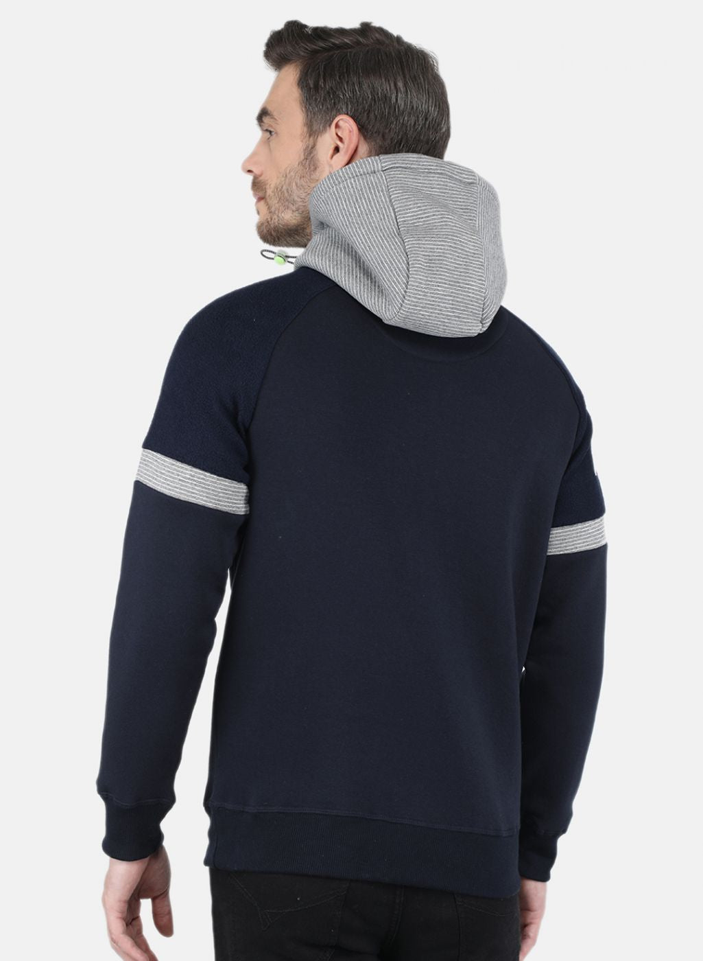 Men Blue Printed Sweatshirt