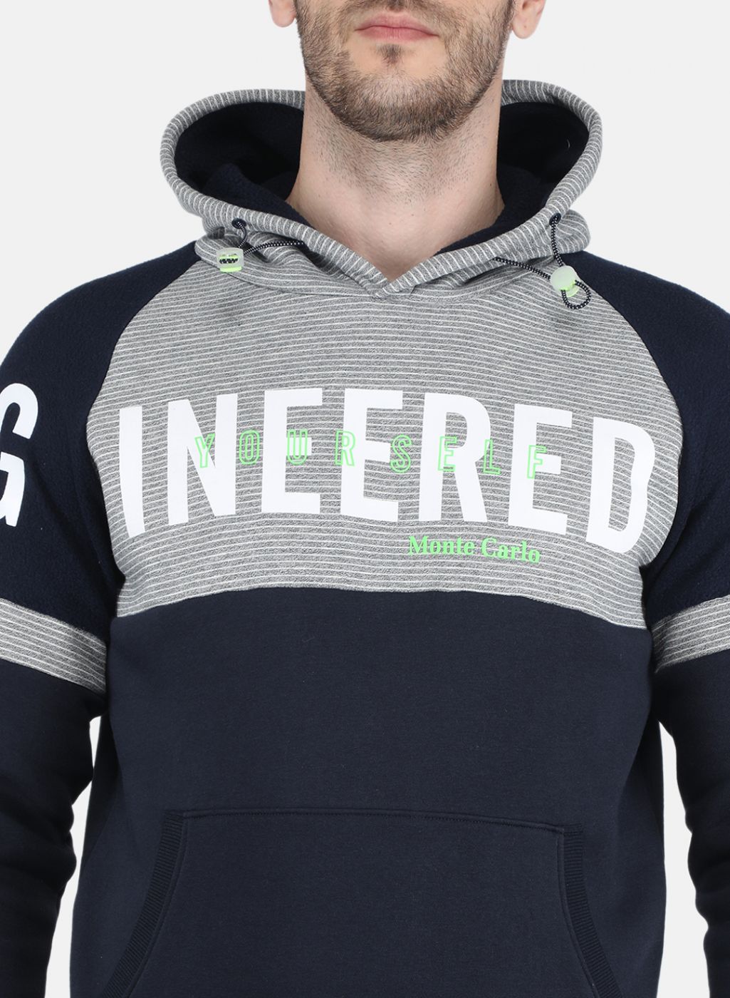 Men Blue Printed Sweatshirt