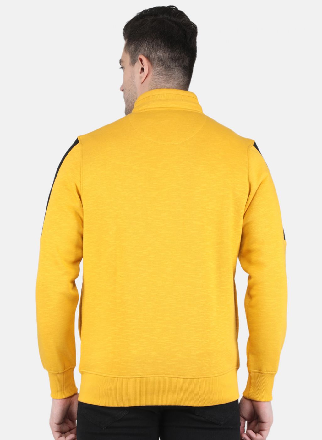 Men Yellow Printed Sweatshirt