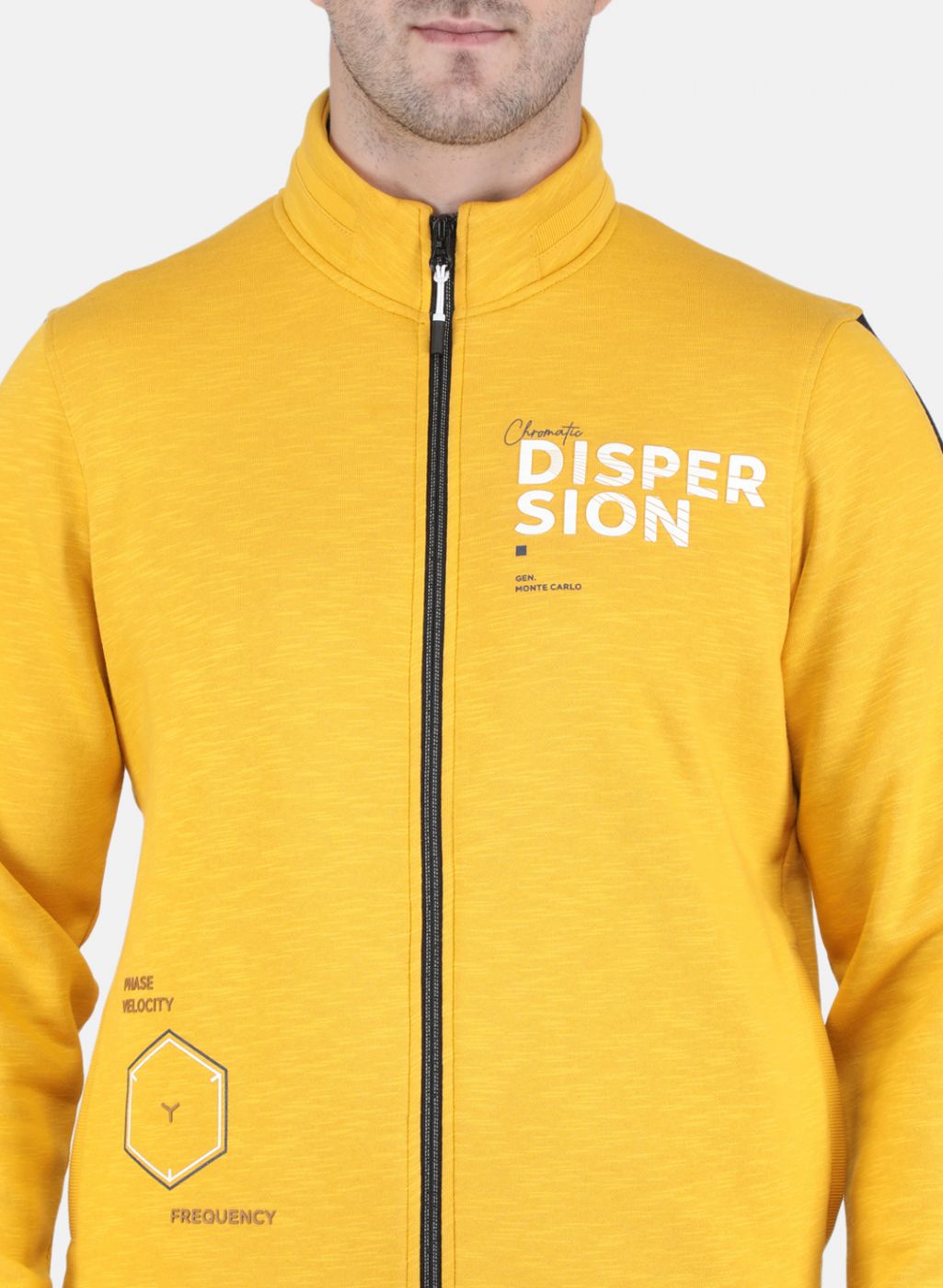 Men Yellow Printed Sweatshirt