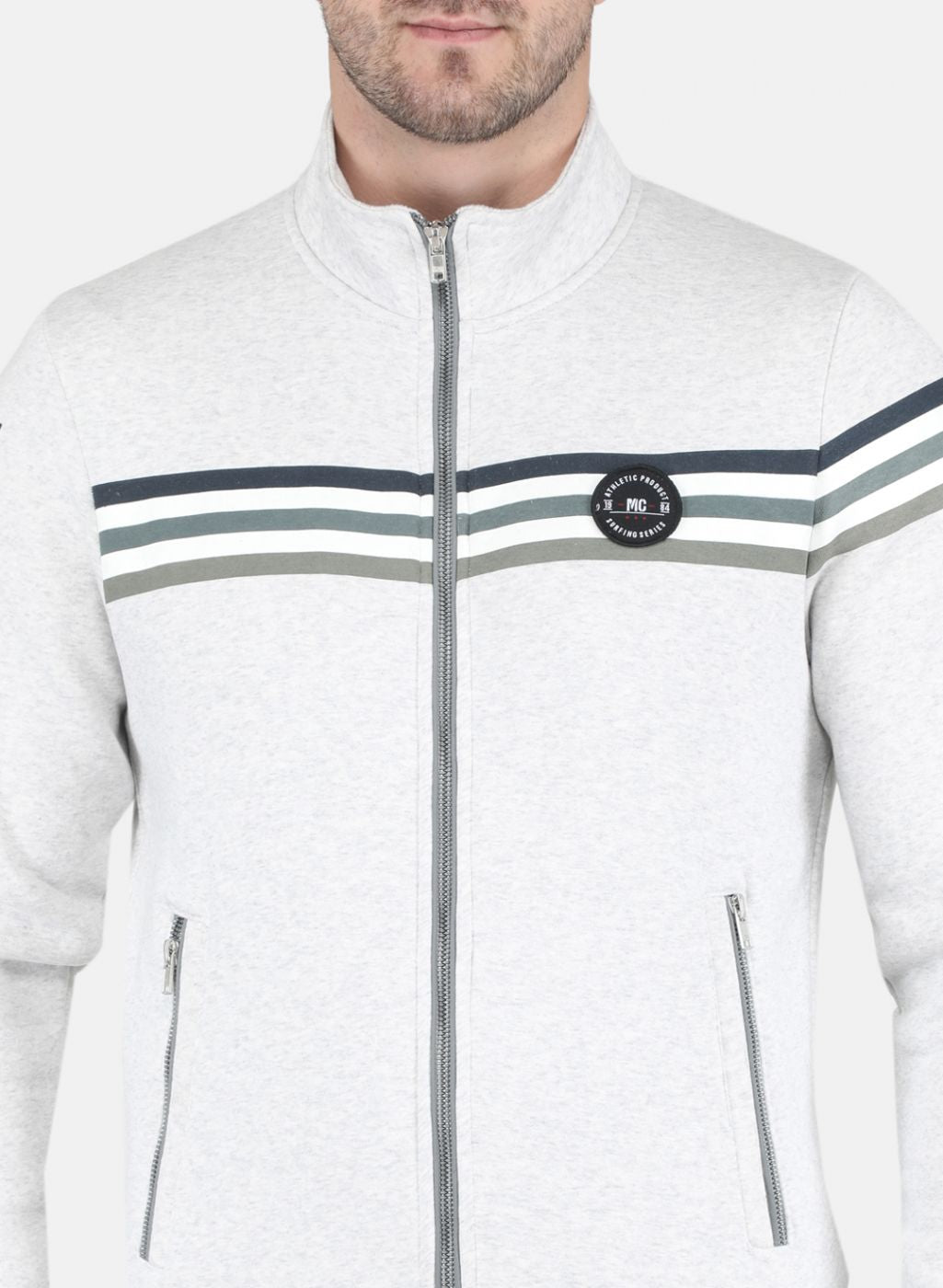 Men Grey Printed Sweatshirt