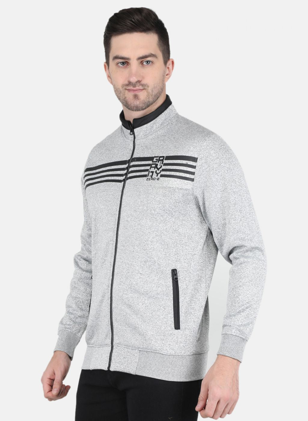 Men Grey Printed Sweatshirt