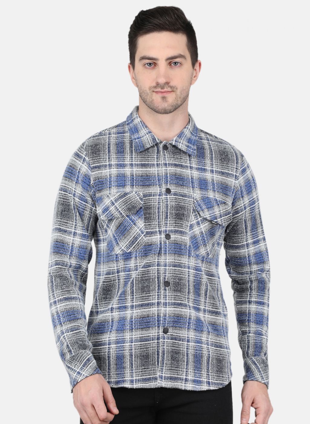 Men Blue Printed Sweatshirt