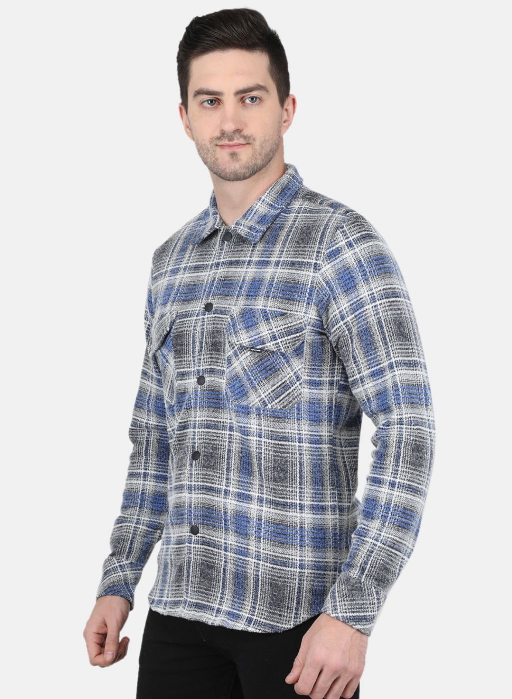 Men Blue Printed Sweatshirt