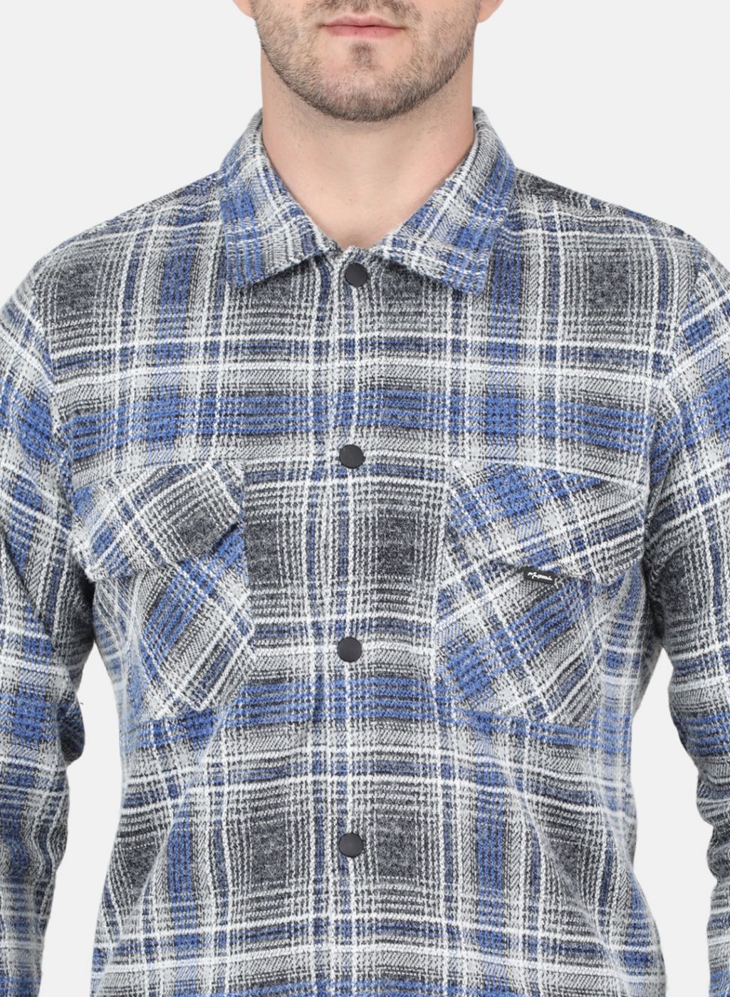 Men Blue Printed Sweatshirt