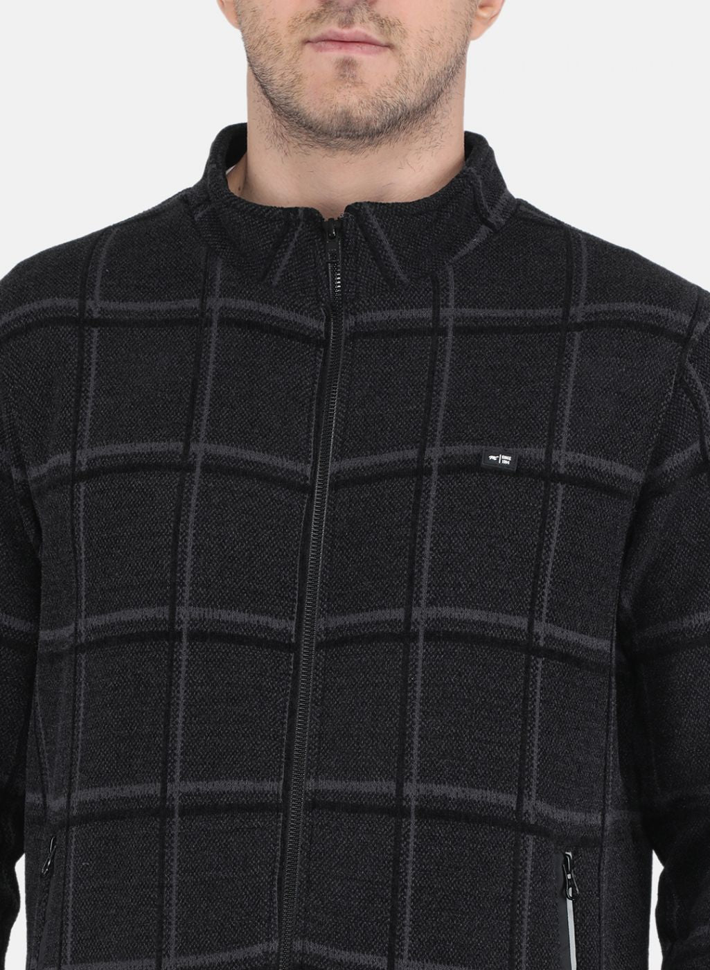 Men Black Printed Jacket