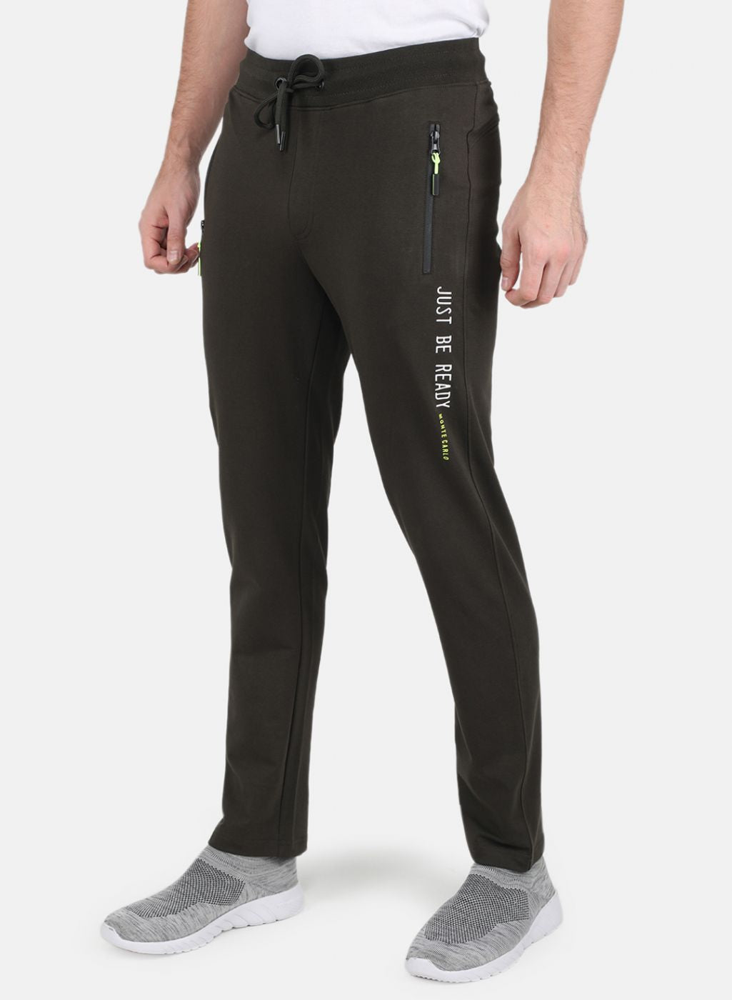 Men Olive Smart Fit Winter Lower