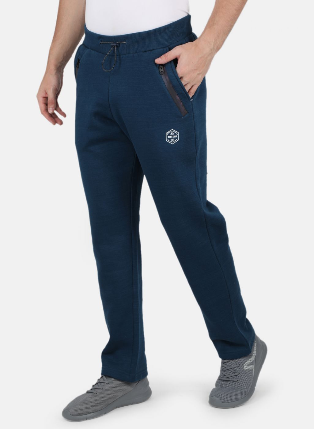 Men Blue Regular Fit Winter Lower