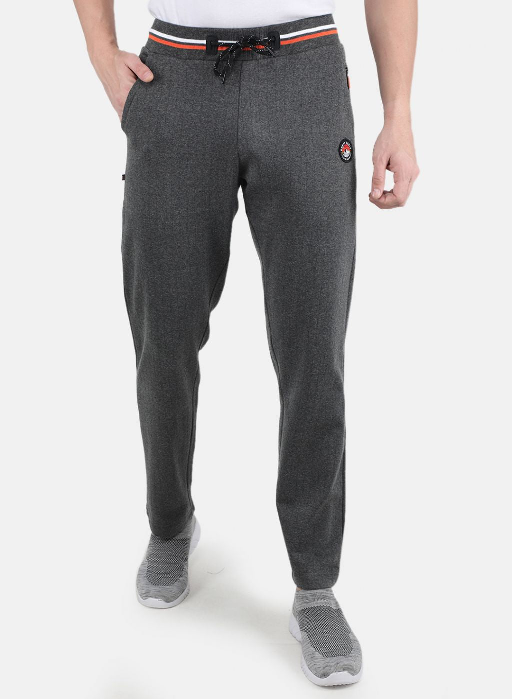 Men Grey Slim Fit Winter Lower