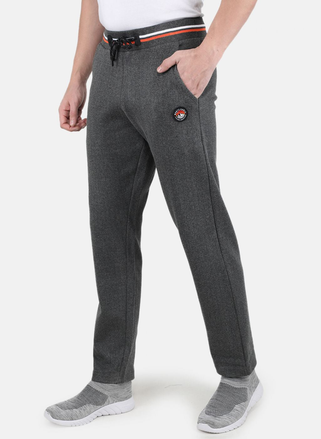 Men Grey Slim Fit Winter Lower